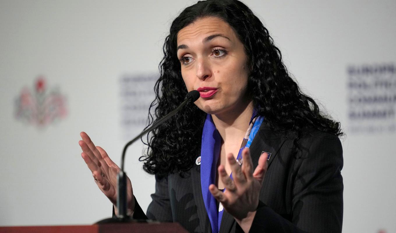Kosovos president Vjosa Osmani-Sadriu. Arkivbild. Foto: Vadim Ghirda/AP/TT