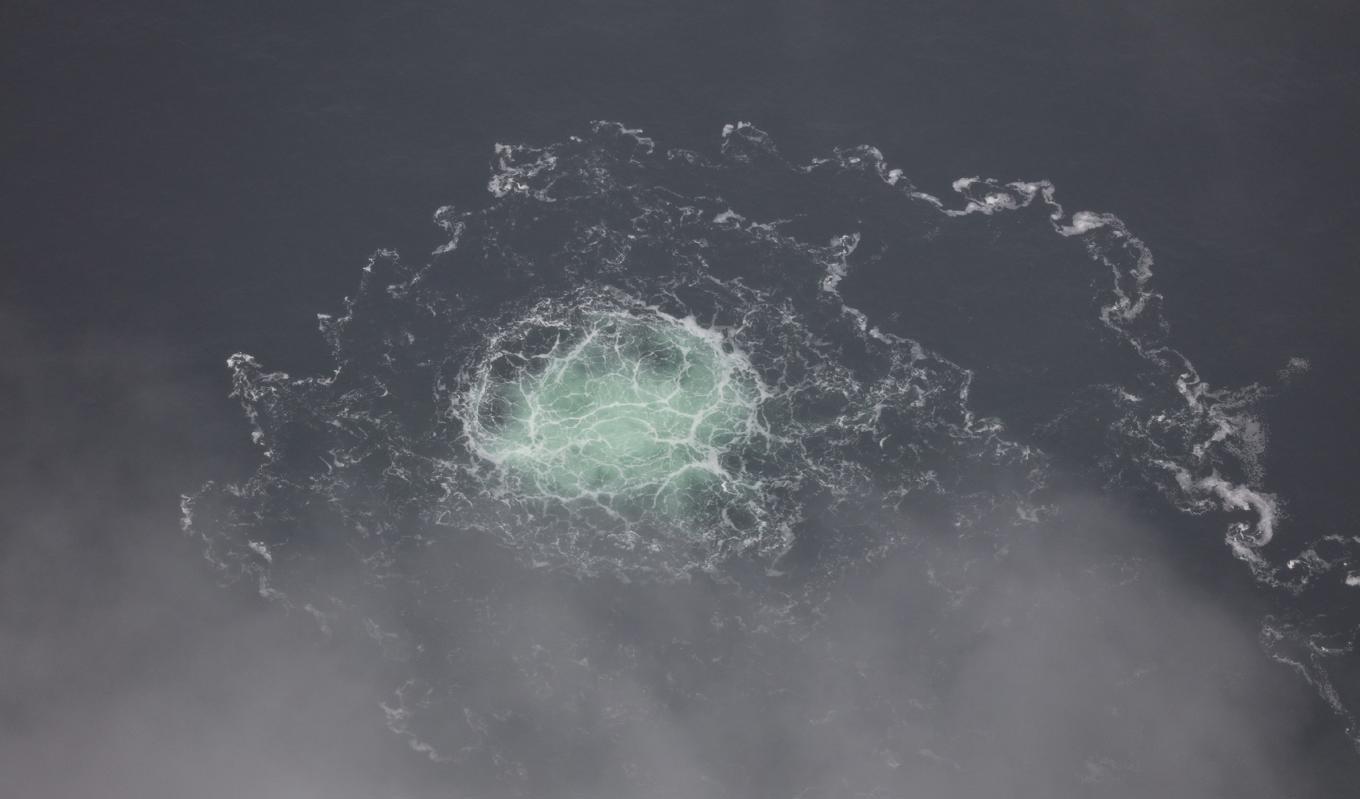 När Nord Streams två gasledningar sprängdes hösten 2022 upphörde det tysk-ryska samarbetet om fossilgas. Foto: Swedish Coast Guard via Getty Images