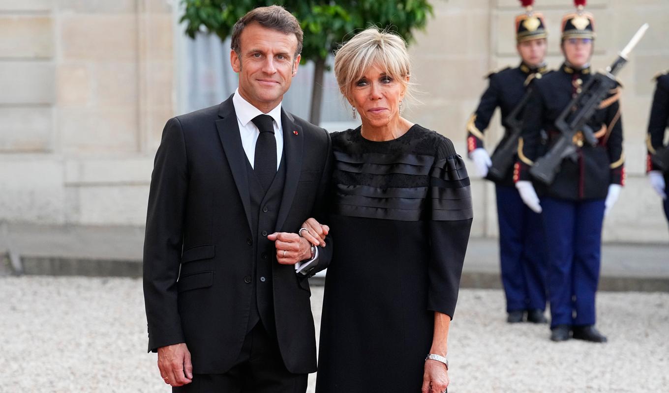 Frankrikes president Emmanuel Macron kommer till Sverige tillsammans med sin hustru Brigitte Macron. Arkivbild. Foto: Michel Euler