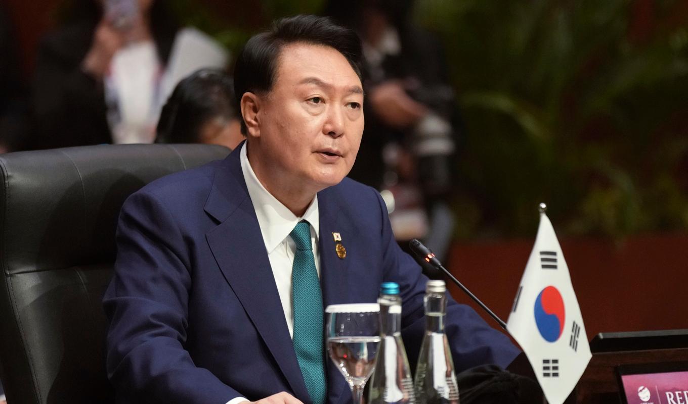 Sydkoreas president Yoon Suk Yeol. Arkivbild. Foto: Tatan Syuflana