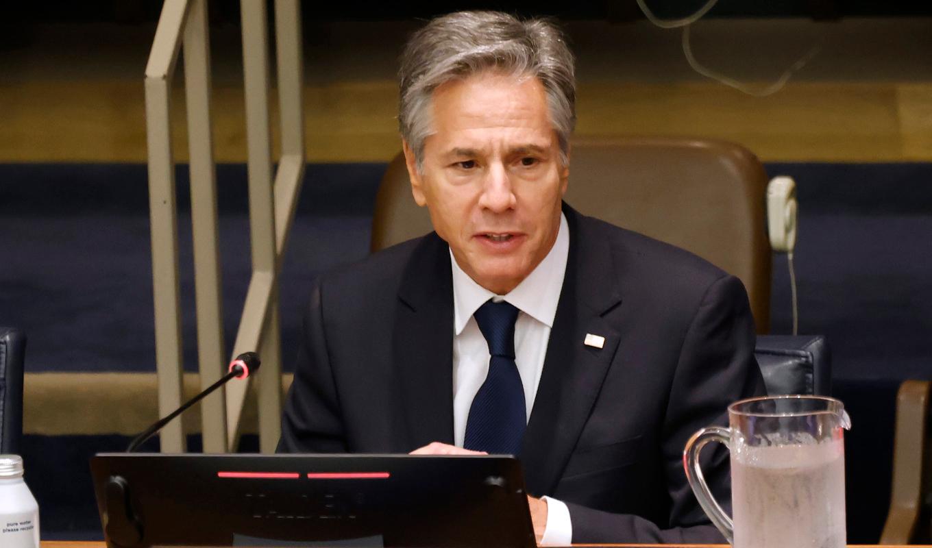 USA:s utrikesminister Antony Blinken. Arkivbild. Foto: Jason DeCrow/AP/TT