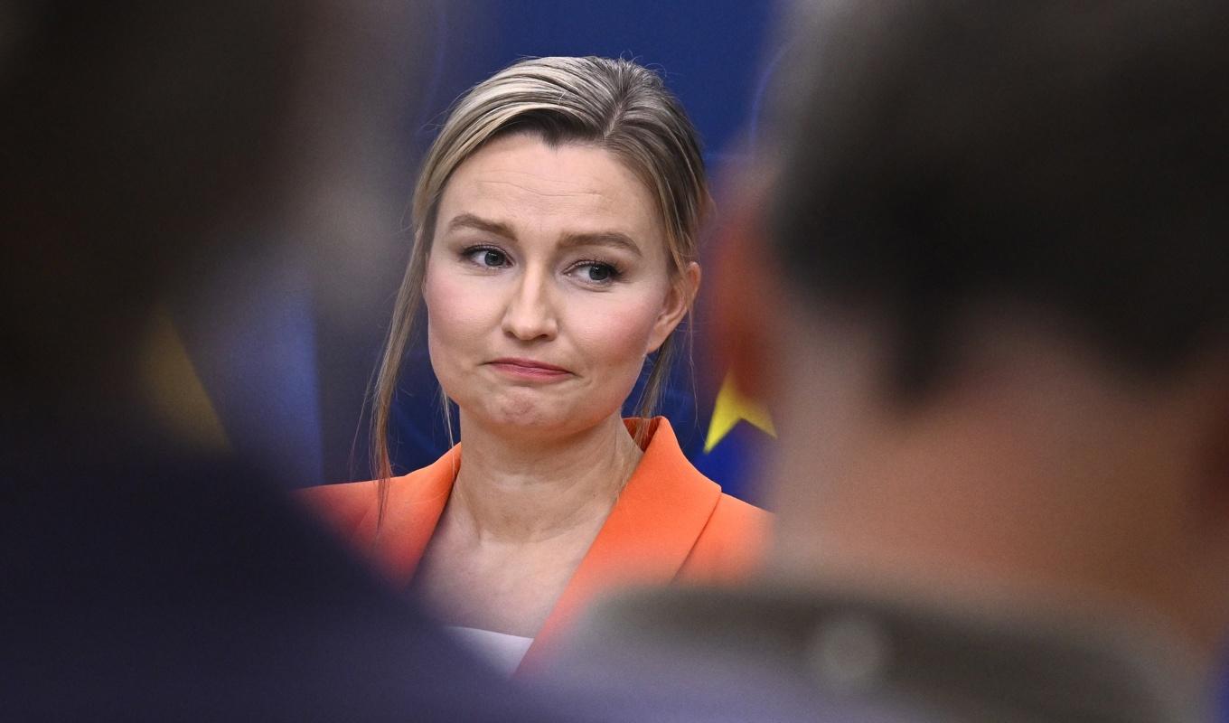 Energi och näringsminister Ebba Busch (KD) har det tufft i opinionen. Arkivbild. Foto: Claudio Bresciani/TT