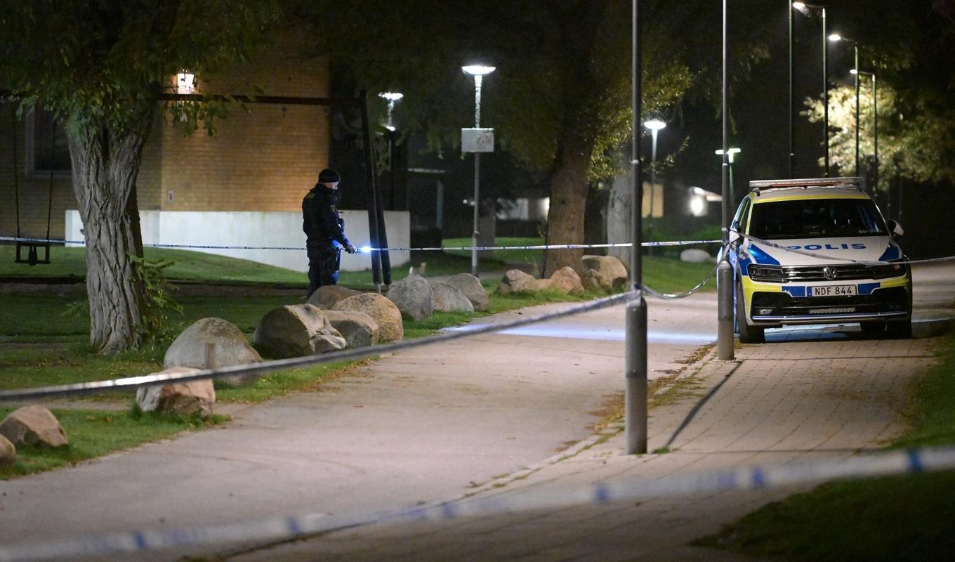 En 19-årig man döms till nästan tolv års fängelse för flera mordförsök i Malmö förra året. Arkivbild. Foto: Johan Nilsson/TT