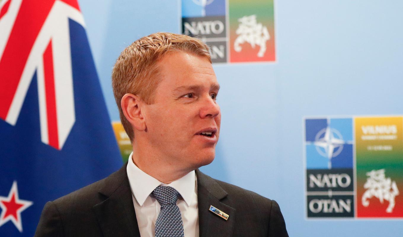 Nya Zeelands premiärminister Chris Hipkins. Arkivbild Foto: Mindaugas Kulbis