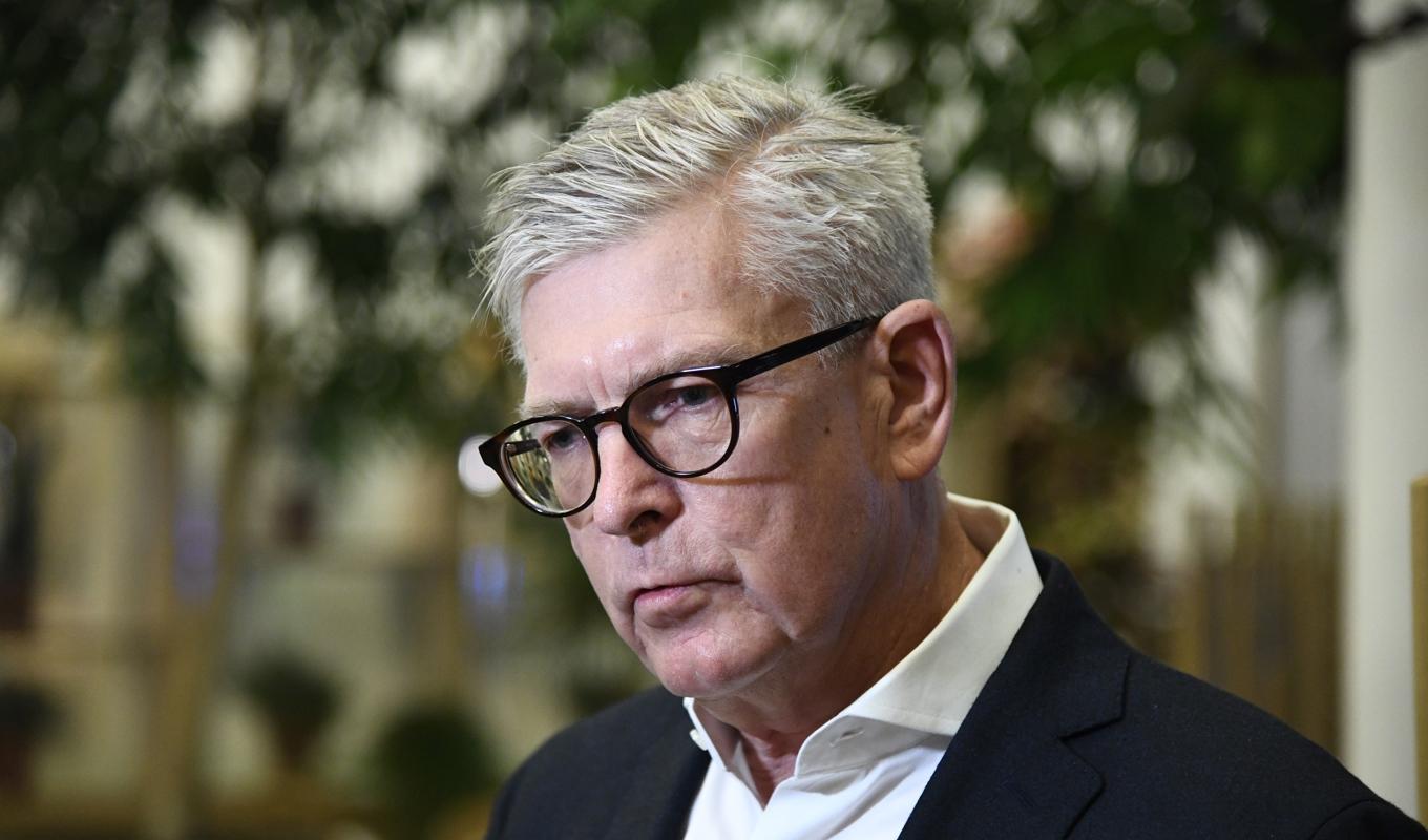 Ericsson, med vd Börje Ekholm, presenterar kvartalsrapport. Arkivbild. Foto: Lars Schröder/TT