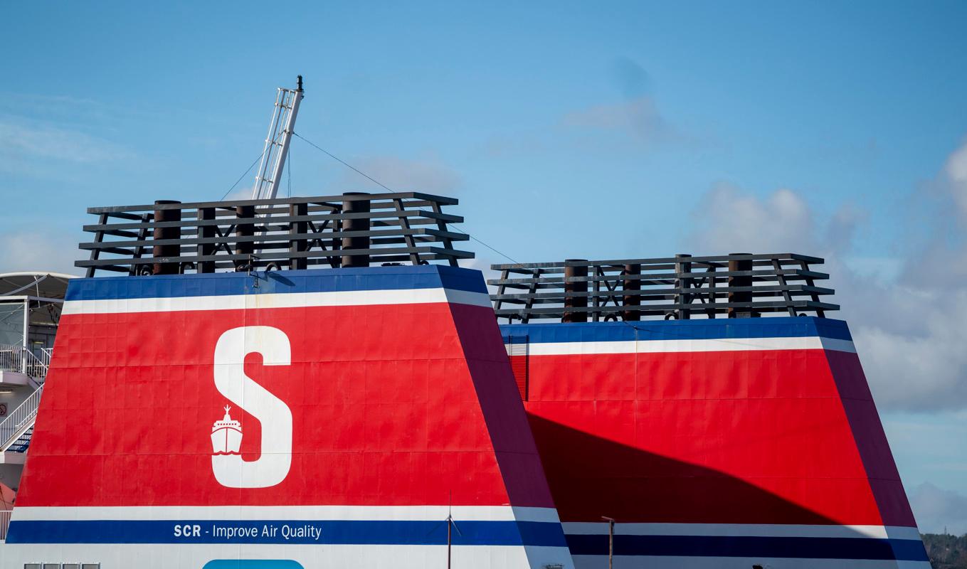 Stena Lines båda färjor Jutlandica och Danica på rutten Göteborg–Fredrikshamn drabbades av flera timmars förseningar natten till lördagen när stormen fick ett stort fartyg att slita sig i hamnen i Fredrikshamn. Arkivbild. Foto: Björn Larsson Rosvall/TT