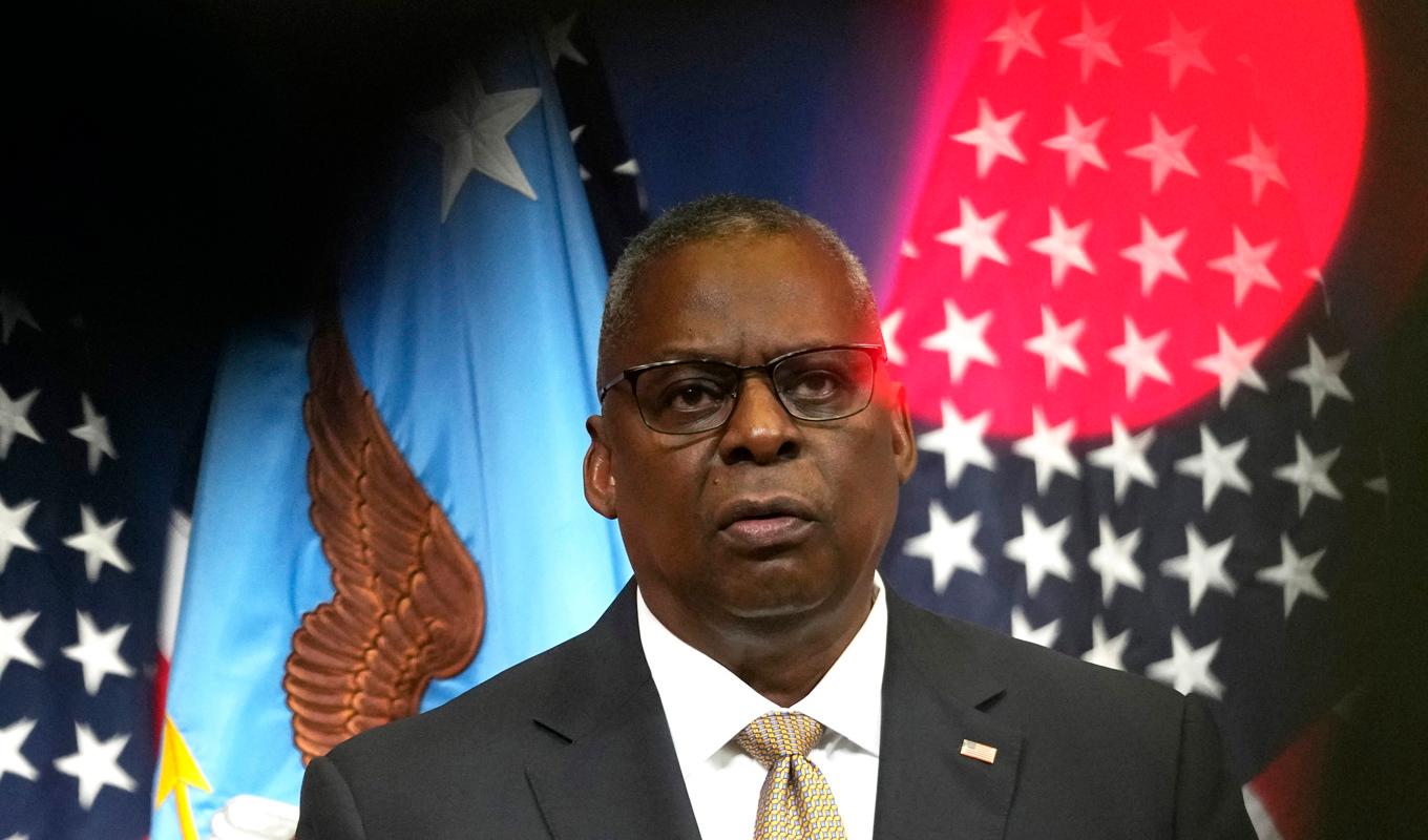 USA:s försvarsminister Lloyd Austin. USA kommer att öka sin militära beredskap i Mellanöstern. Arkivbild. Foto: Virginia Mayo