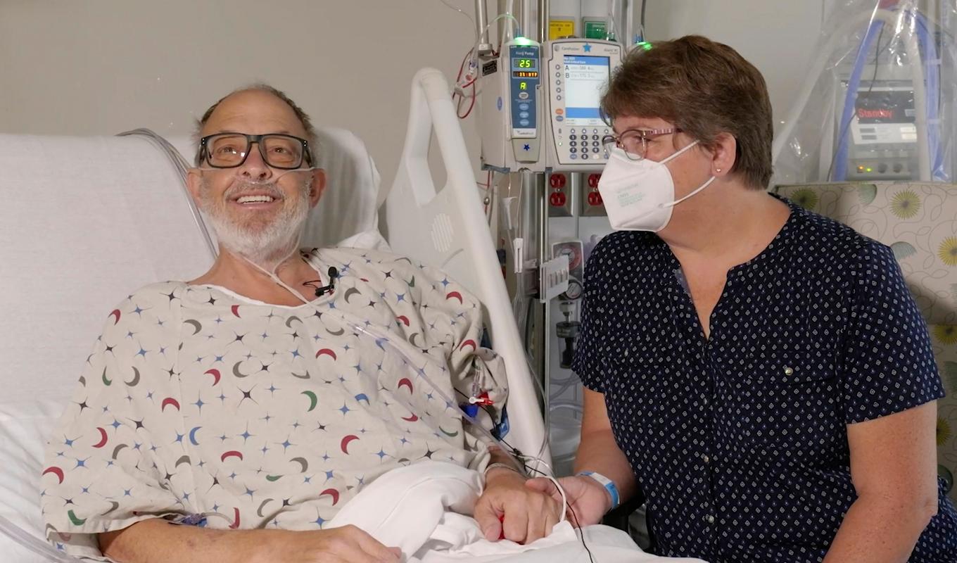 58-årige Lawrence Faucette fick ett grishjärta transplanterat vid ett sjukhus i Baltimore i delstaten Maryland i USA. Arkivbild. Foto: Mark Teske/University of Maryland School of Medicine via AP