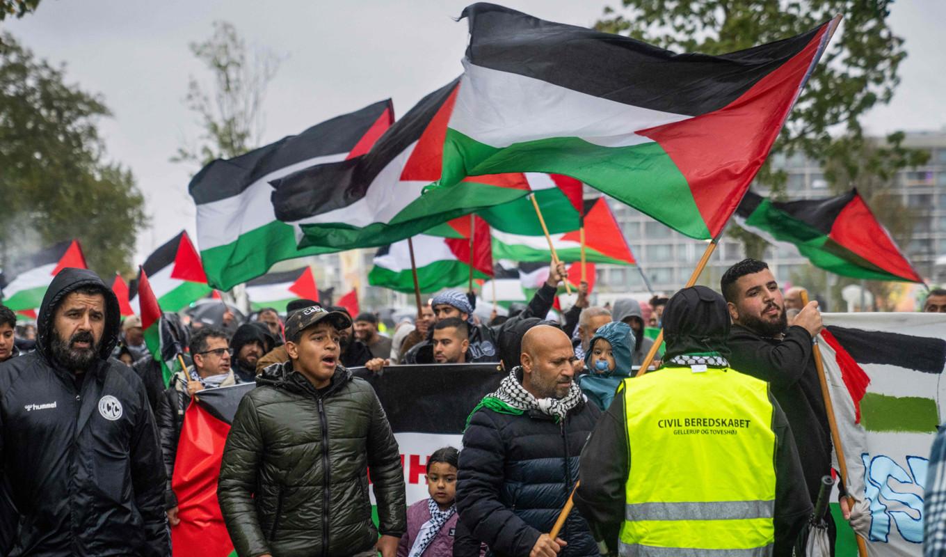 Demonstration till stöd för Palestina i Danmark. Foto: BO AMSTRUP/Ritzau Scanpix/AFP via Getty Images
