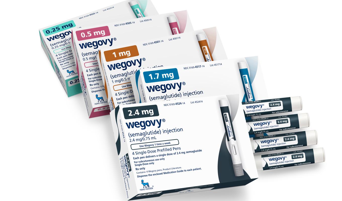Bantningssläkemedlet Wegovy kan minska risken för allvarliga hjärtproblem med 20 procent. Arkivbild. Foto: Novo Nordisk