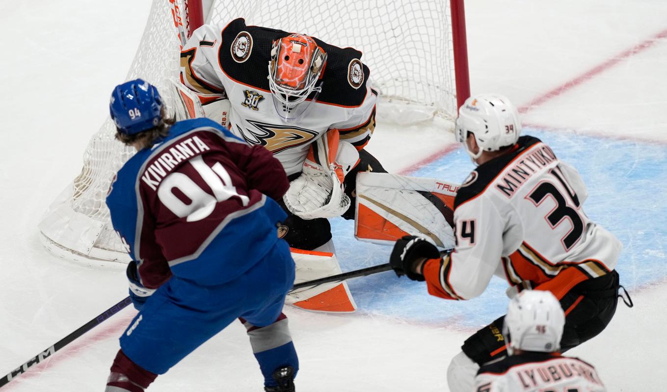 Colorado krossade Anaheim med 8–2. Foto: David Zalubowski/AP/TT