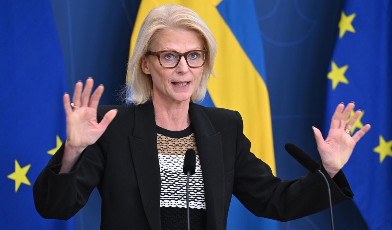 Finansminister Elisabeth Svantesson (M). Foto: Jonas Ekströmer/TT