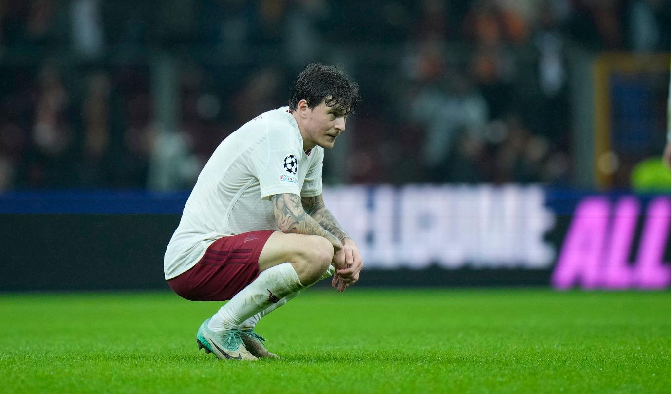 Victor Nilsson Lindelöfs United spelade oavgjort mot Galatasaray. Foto: Francisco Seco/AP/TT