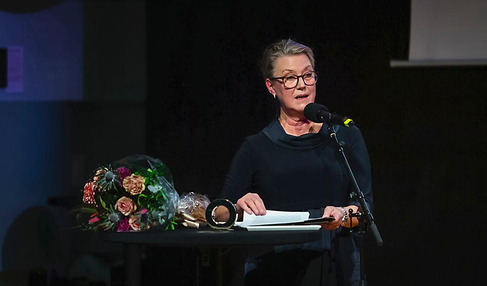 Vid prisceremonin på Kungliga Musikhögskolan tilldelades Paulander Årets MusikBoj. Foto: Kalle Sund