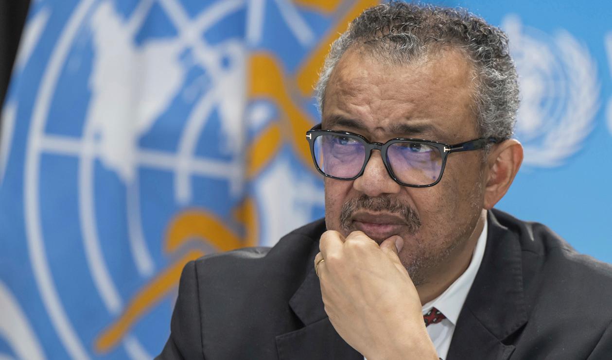 WHO-chefen Tedros Adhanom Ghebreyesus. Arkivbild. Foto: Martial Trezzini/AP/TT