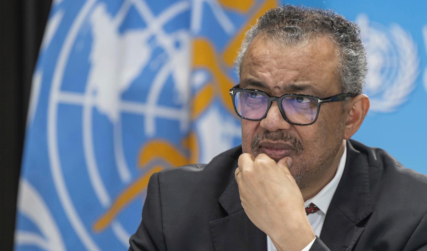 WHO-chefen Tedros Adhanom Ghebreyesus beskriver situationen i Gazaremsan som en mardröm. Foto: Martial Trezzini