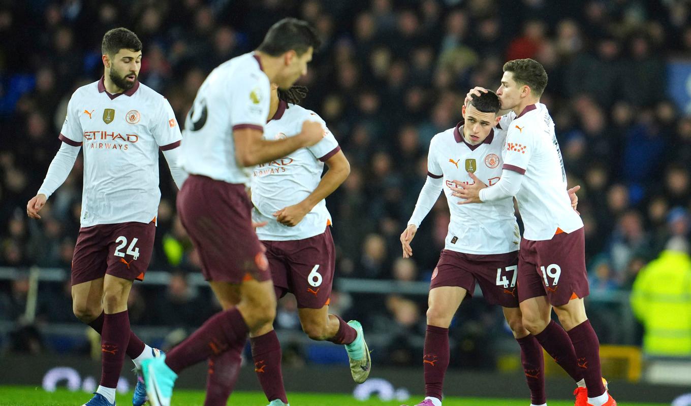 Manchester City vann mot Everton. Foto: Jon Super/AP/TT