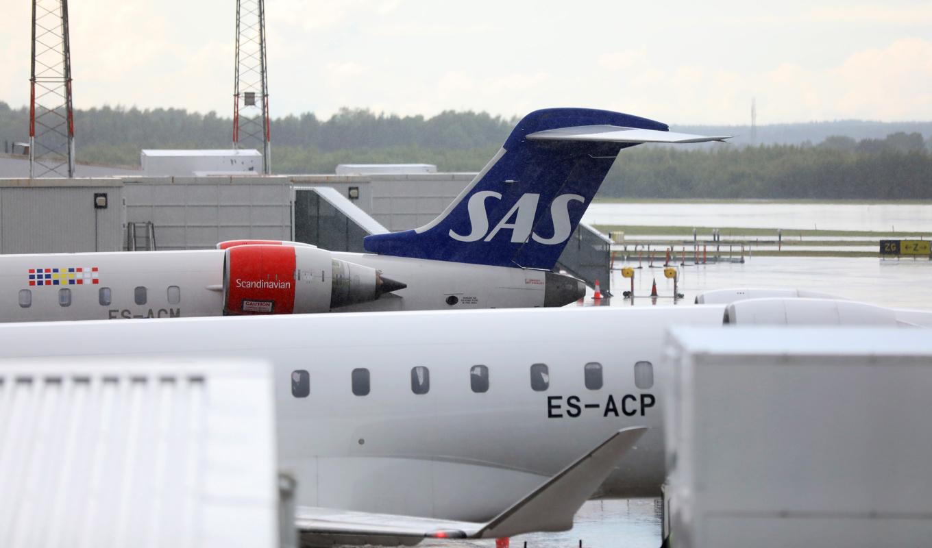 Avisningsvätska kan ha orsakat illamåendet hos besättning och passagerare på SAS-planet. Arkivbild. Foto: Ali Lorestani/TT