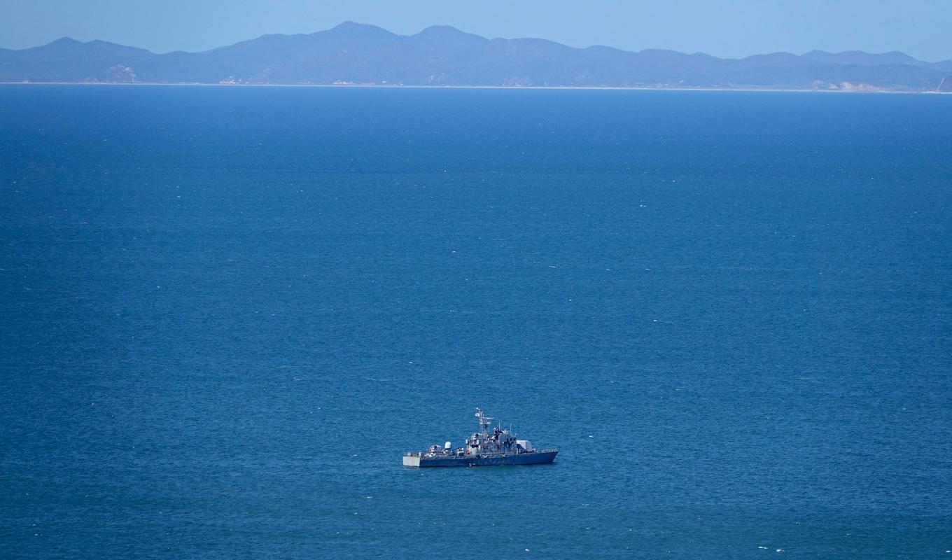 Sydkoreansk militär patrullerar vid ön Yeonpyeong. Arkivbild. Foto: Baek Seung-ryul/AP/TT
