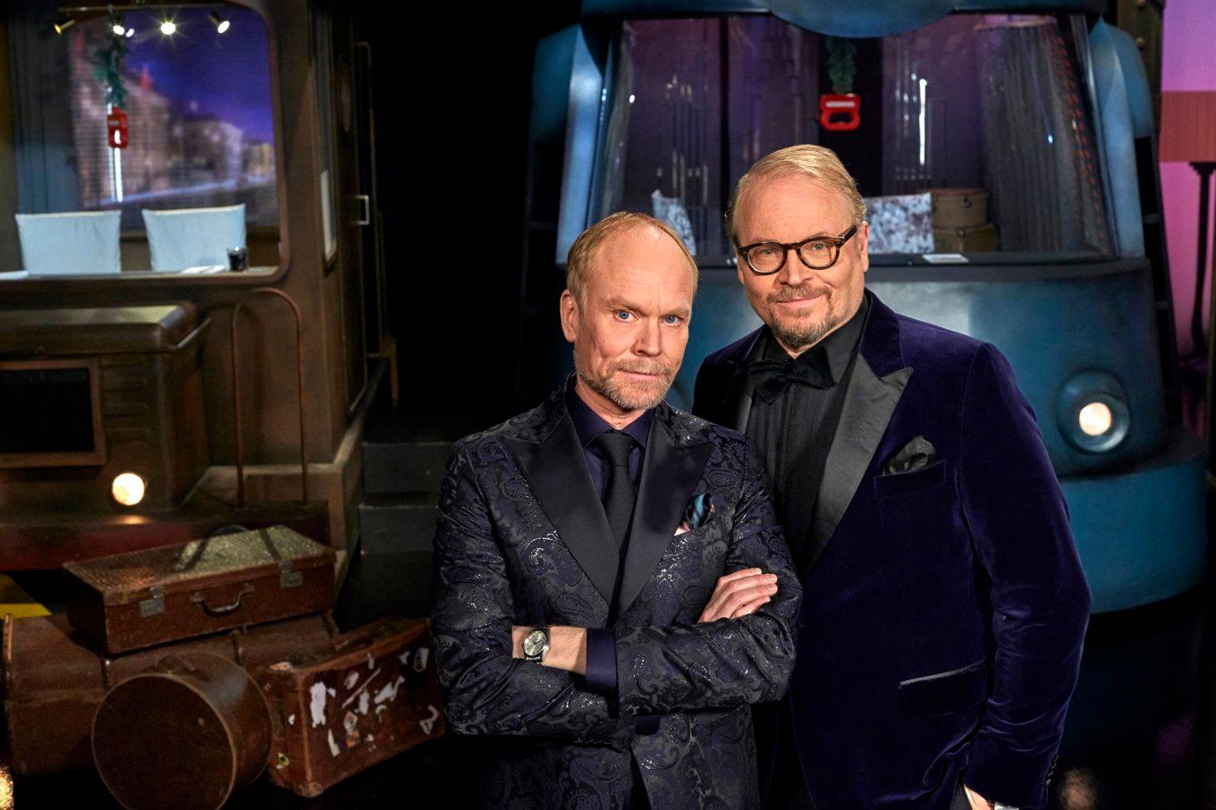 På spåret med Kristian Luuk och Fredrik Lindström ligger ohotat i topp vecka 3. Arkivbild. Foto: Bo Håkansson/SVT
