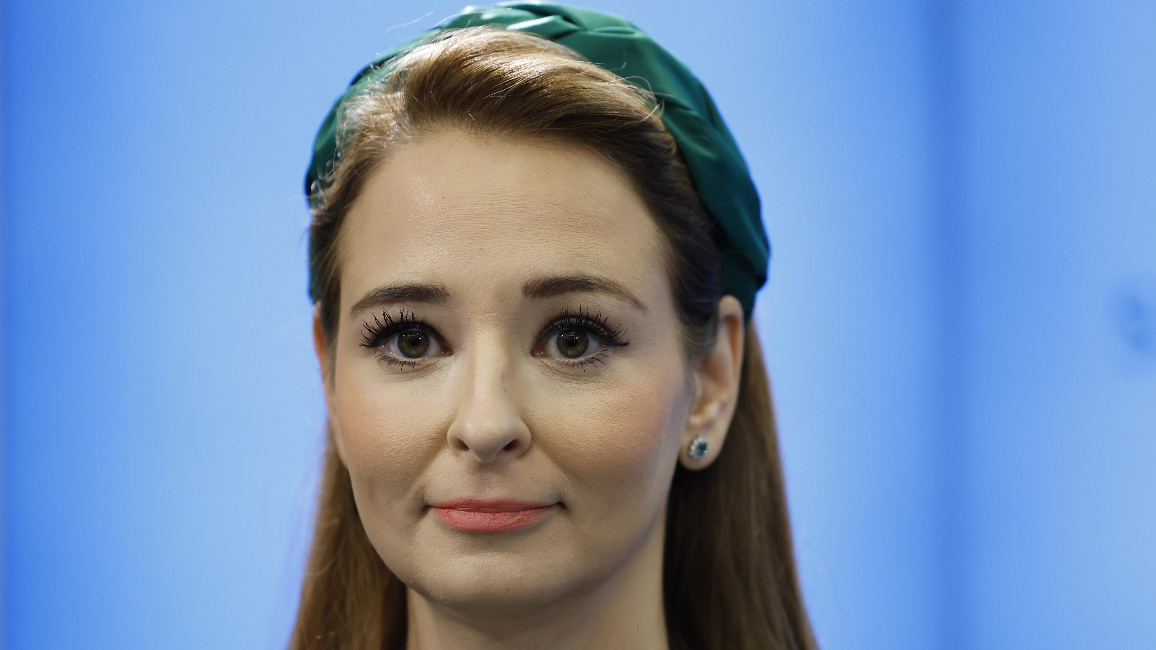Alice Teodorescu Måwe (KD) under en pressträff med Kristdemokraterna. Hon föreslås bli KD:s nya toppnamn inför EU-valet. Arkivbild. Foto: Christine Olsson/TT