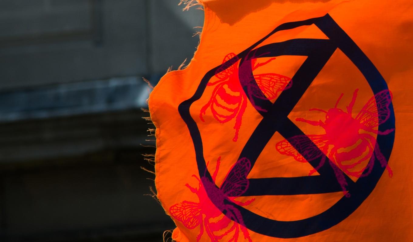 Domen där en klimataktivist friades från straff med hänvisning till att det råder klimatnödläge är nu överklagad. Bilden är från en annan demonstration arrangerad av Exctinction rebellion. Foto: Toby Parkes/Shutterstock