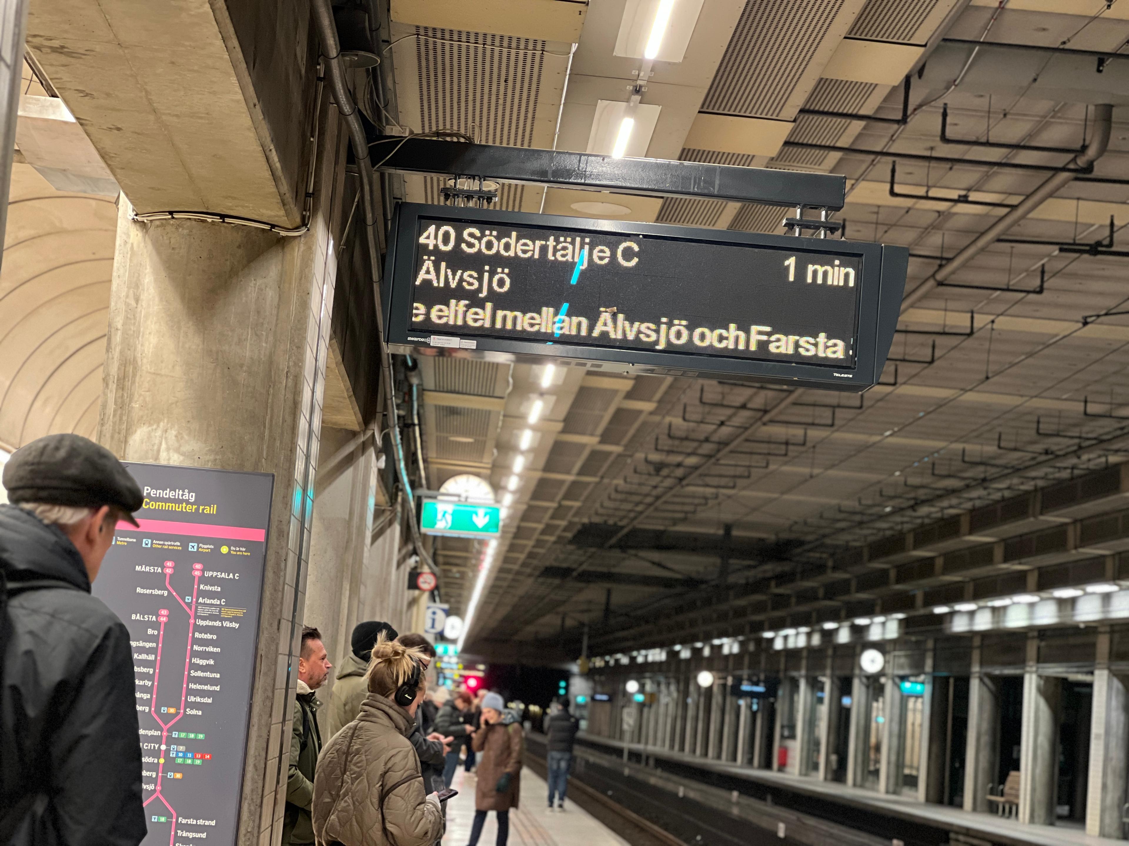 Många tåg blev inställda eller försenade i januari. Foto: Sofia Drevemo