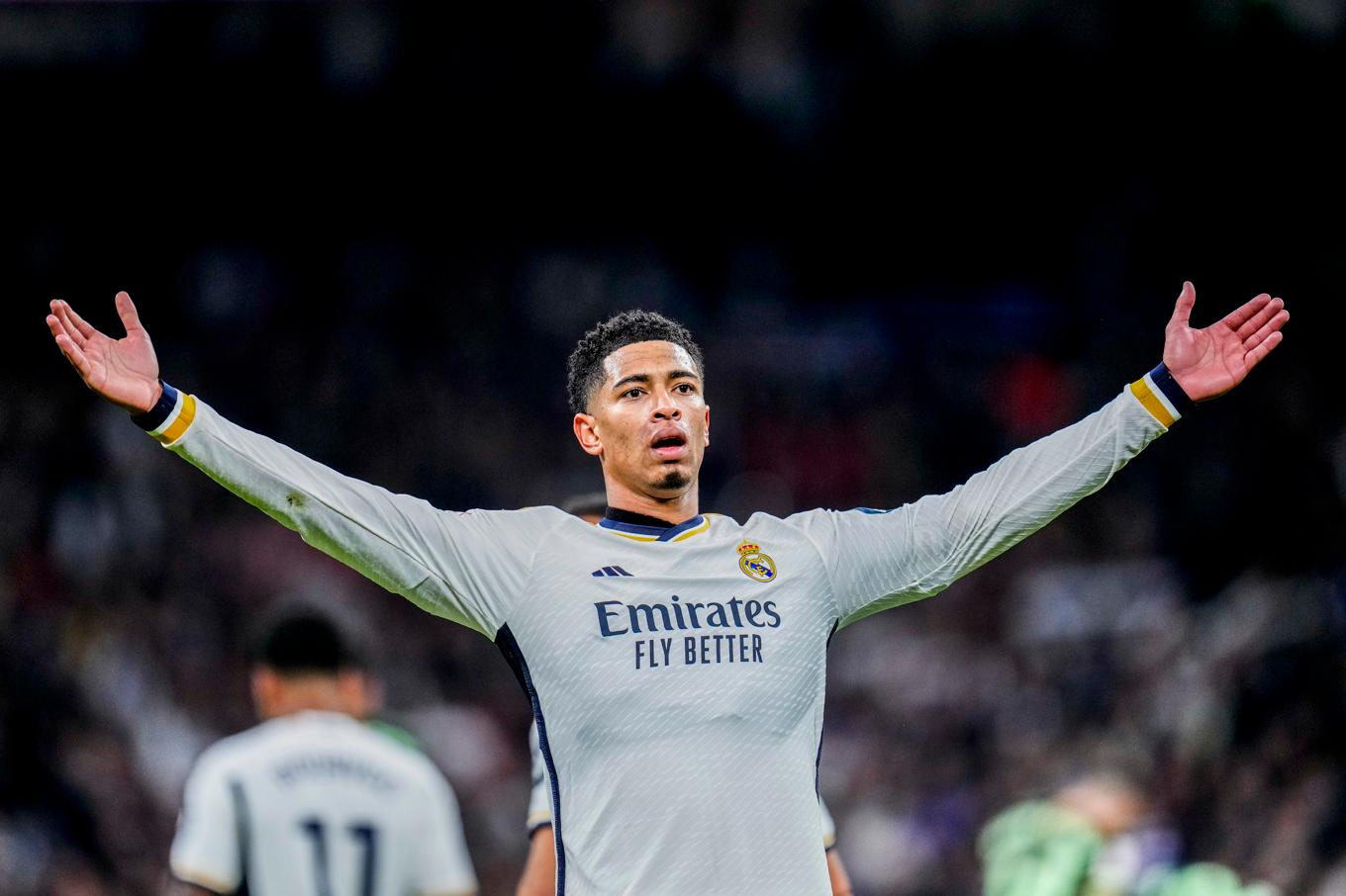 Jude Bellingham blev målskytt igen för Real Madrid. Foto: Manu Fernandez/AP/TT