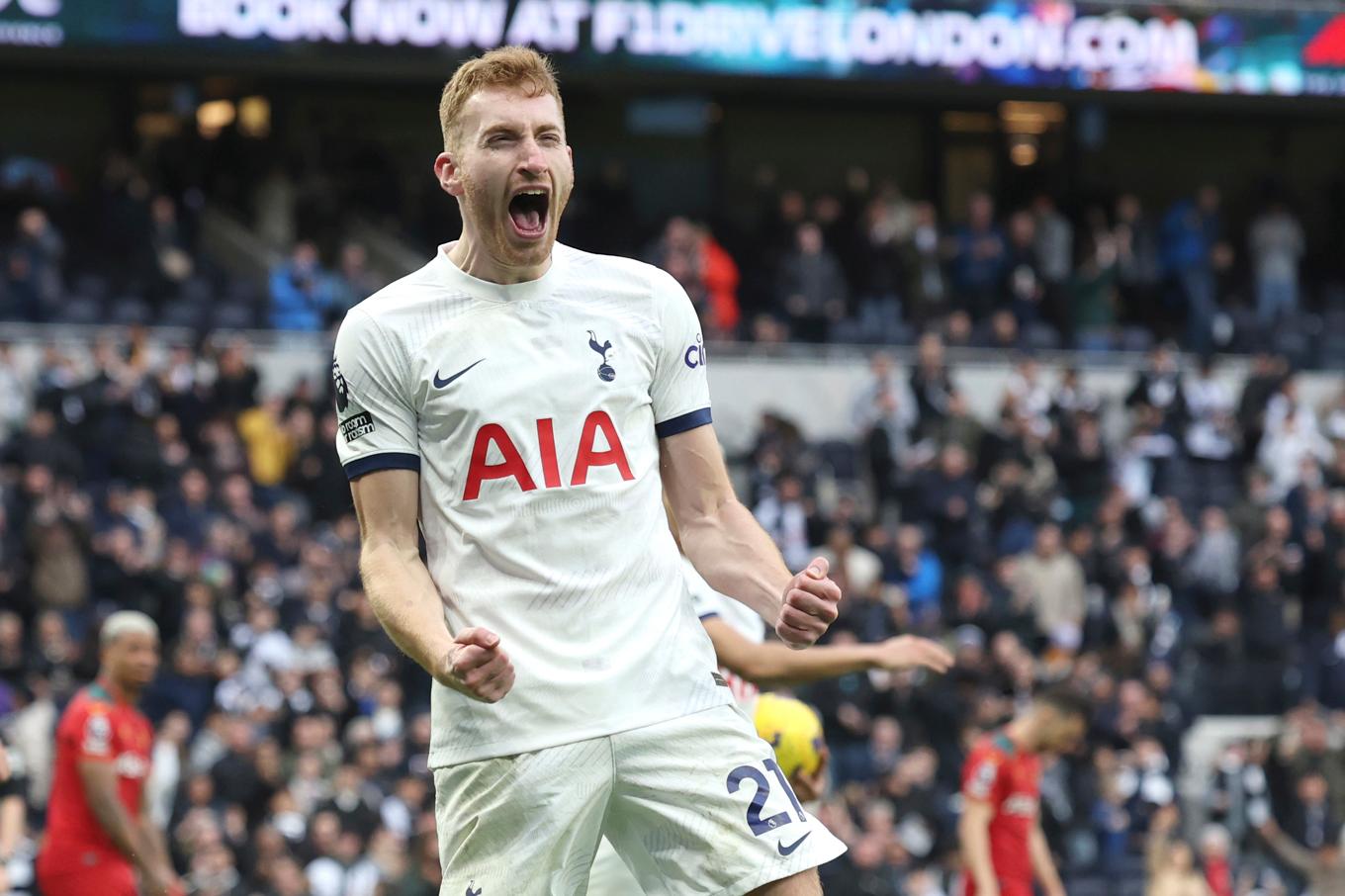 Dejan Kulusevski gjorde mål, men slutade ändå dagen som förlorare med sitt Tottenham. Foto: Ian Walton/AP/TT