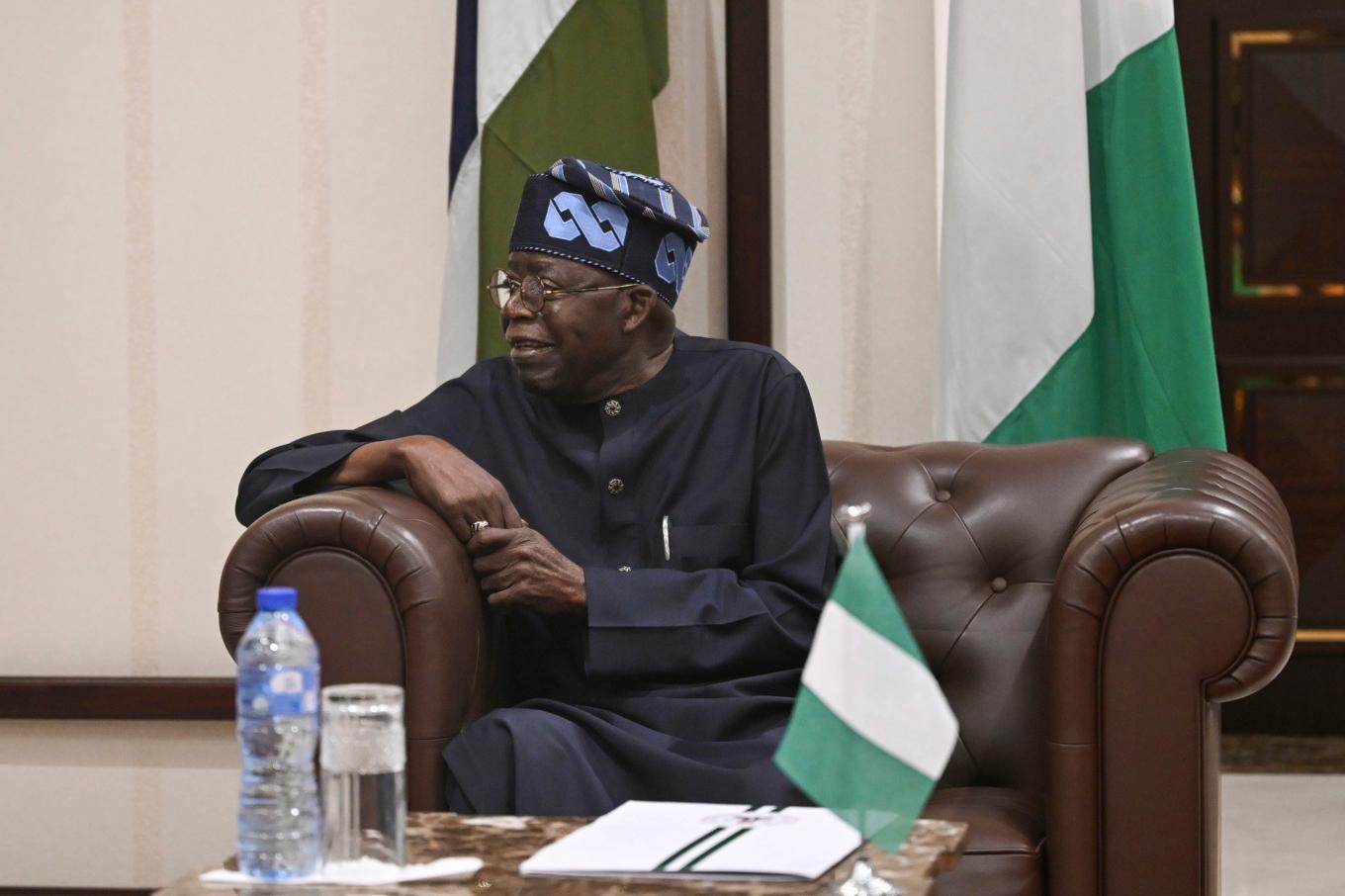 Nigerias president Bola Tinubu. Arkivbild. Foto: Andrew Caballero-Reynolds/Pool via AP/TT