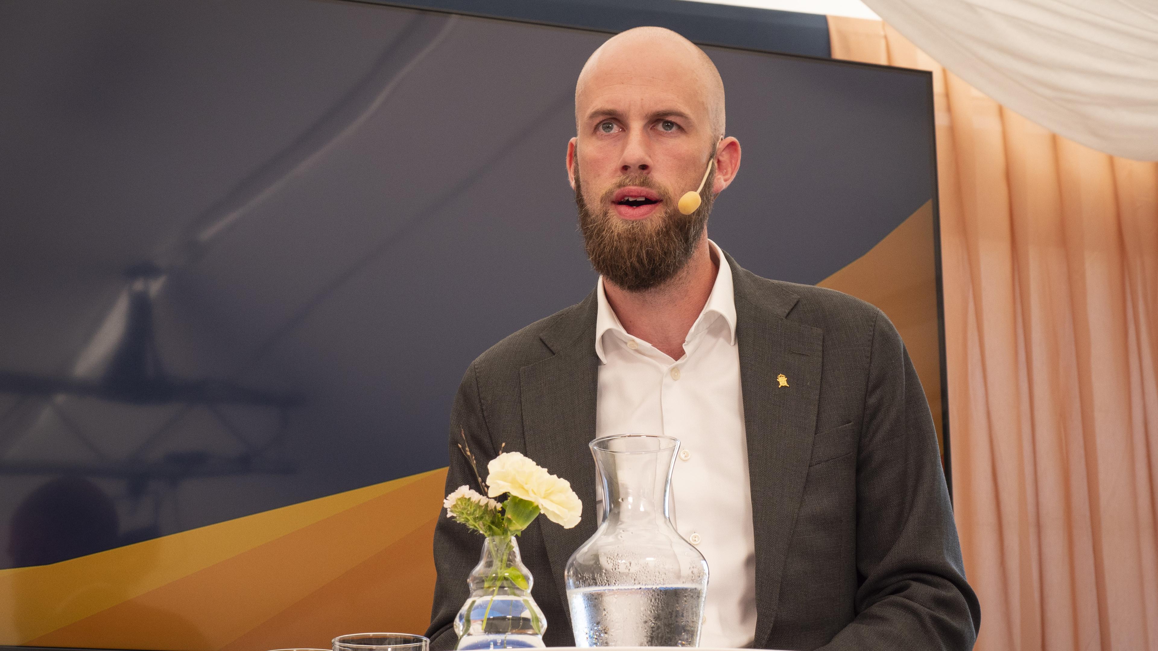 Carl-Oskar Bohlin, minister för civilt försvar. Foto: Bilbo Lantto