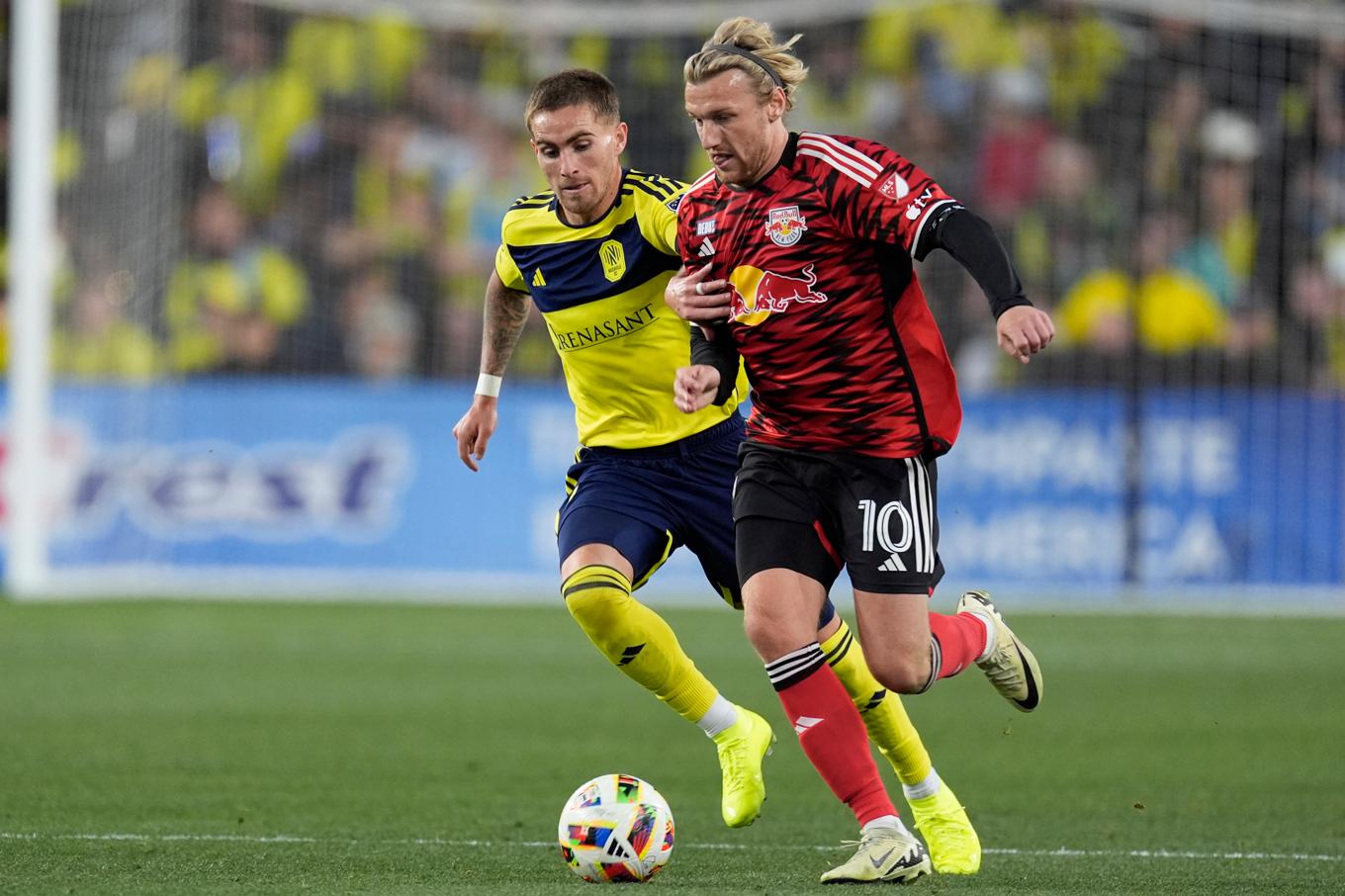 Emil Forsberg debuterade med New York Red Bulls den 26 februari. Arkivbild. Foto: George Walker IV/AP/TT