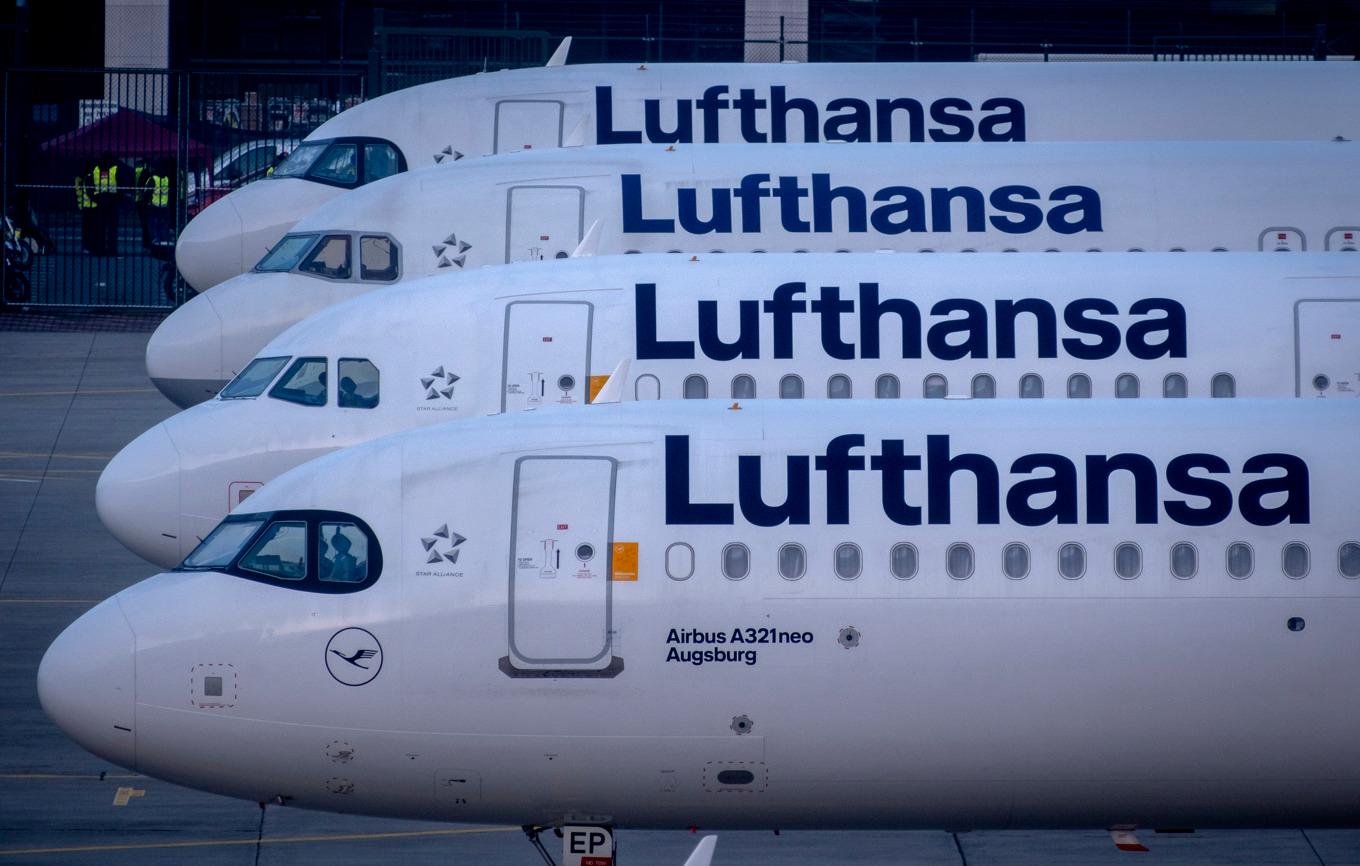 Kabinpersonal på Lufthansa ska strejka under två dagar. Arkivbild. Foto: Michael Probst/AP/TT