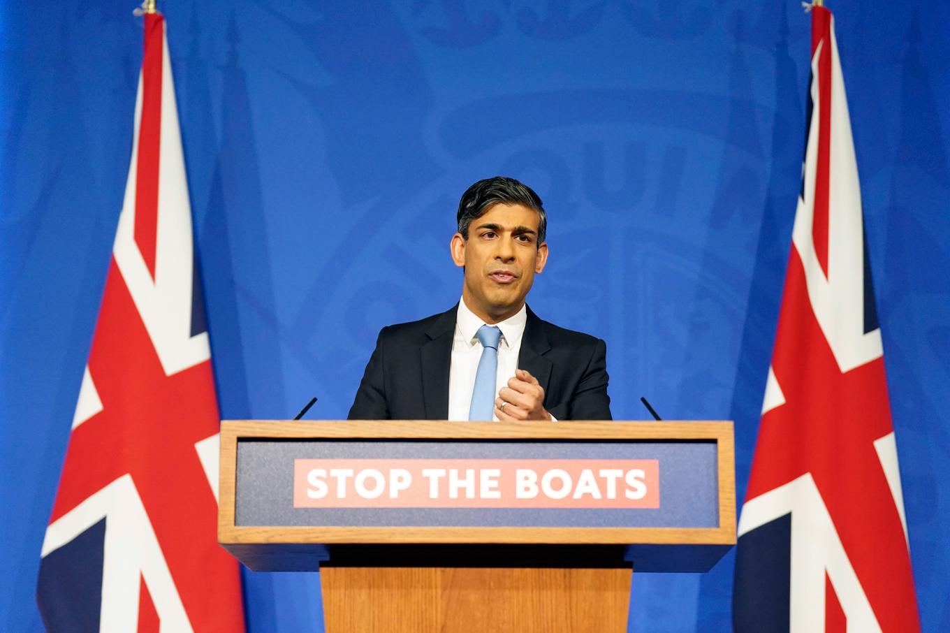 Storbritanniens premiärminister Rishi Sunak. Arkivbild. Foto: Stefan Rousseau/AP/TT