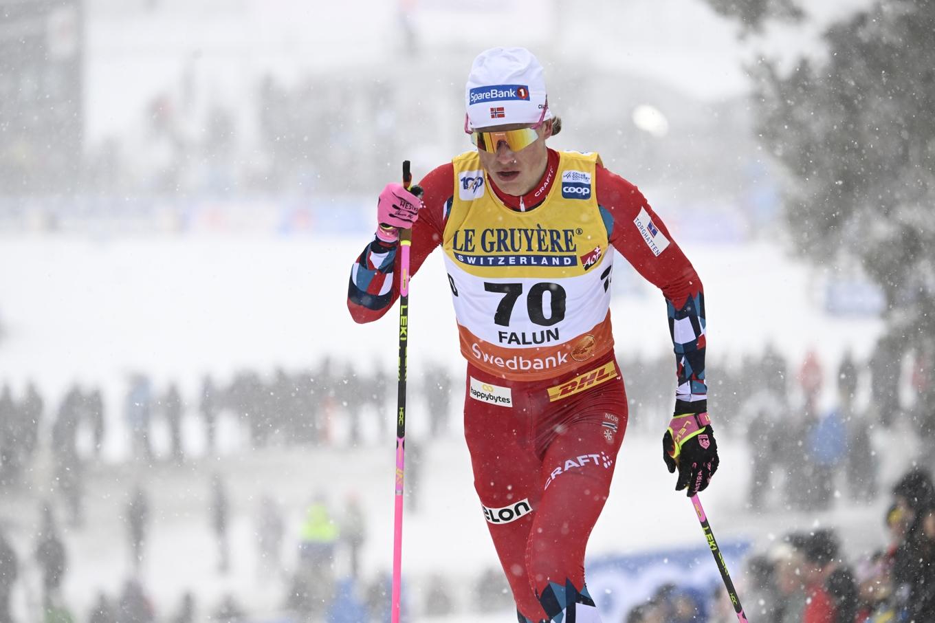 Johannes Høsflot Klæbo. Foto: Anders Wiklund/TT