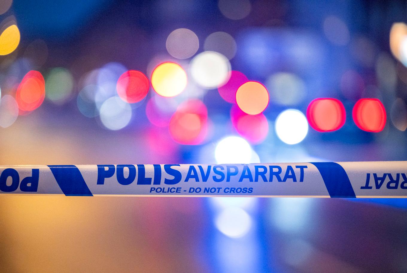 Platsen har spärrats av och ska undersökas. Arkivbild. Foto: Johan Nilsson/TT