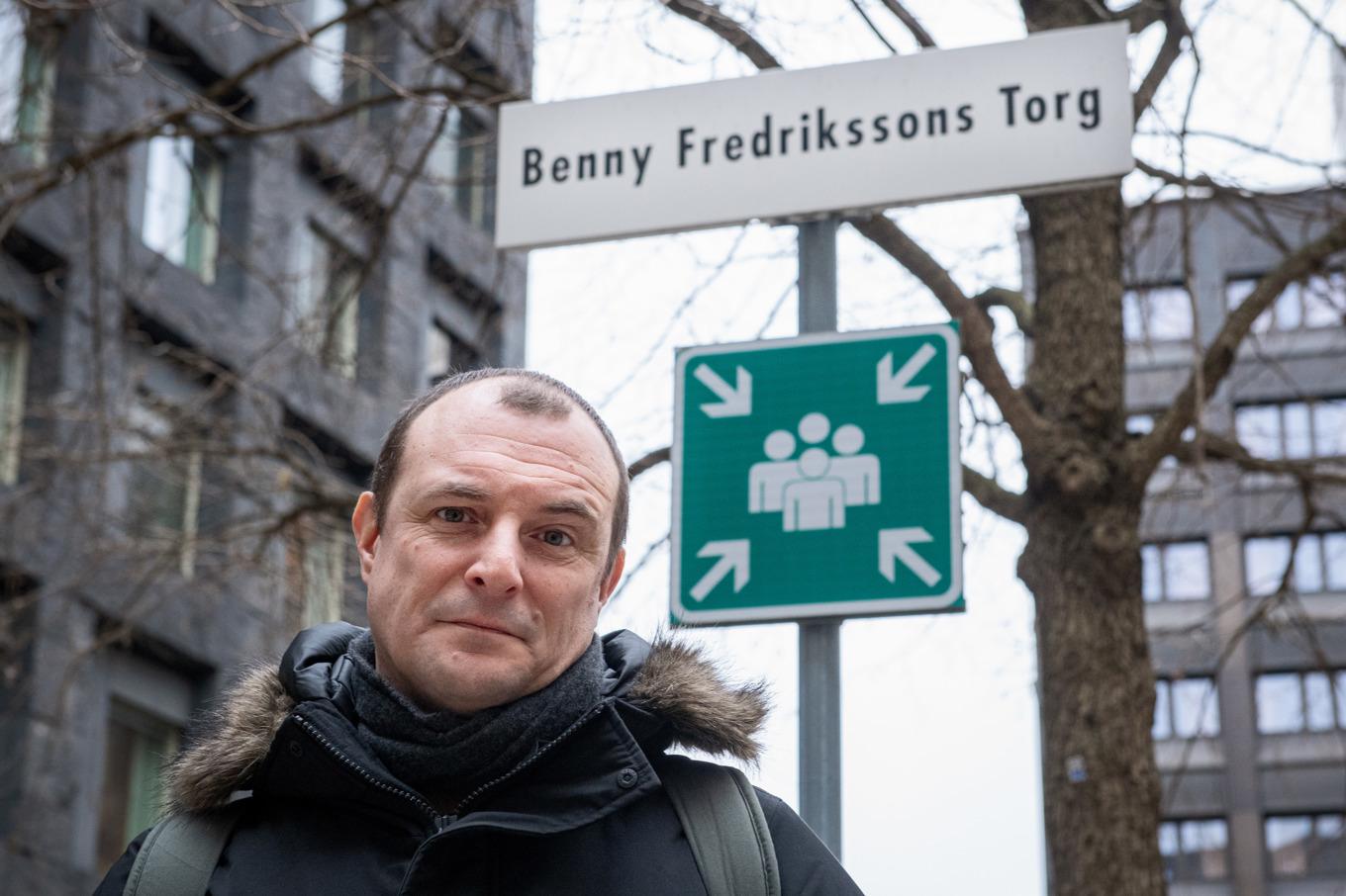 Att Benny Fredrikssons fru, Anne Sofie von Otter, gav sitt godkännande var avgörande för att Johan Hilton, teaterkritiker och kulturchef på Göteborgs-Posten, skulle skriva sin bok. Foto: Samuel Steén/TT