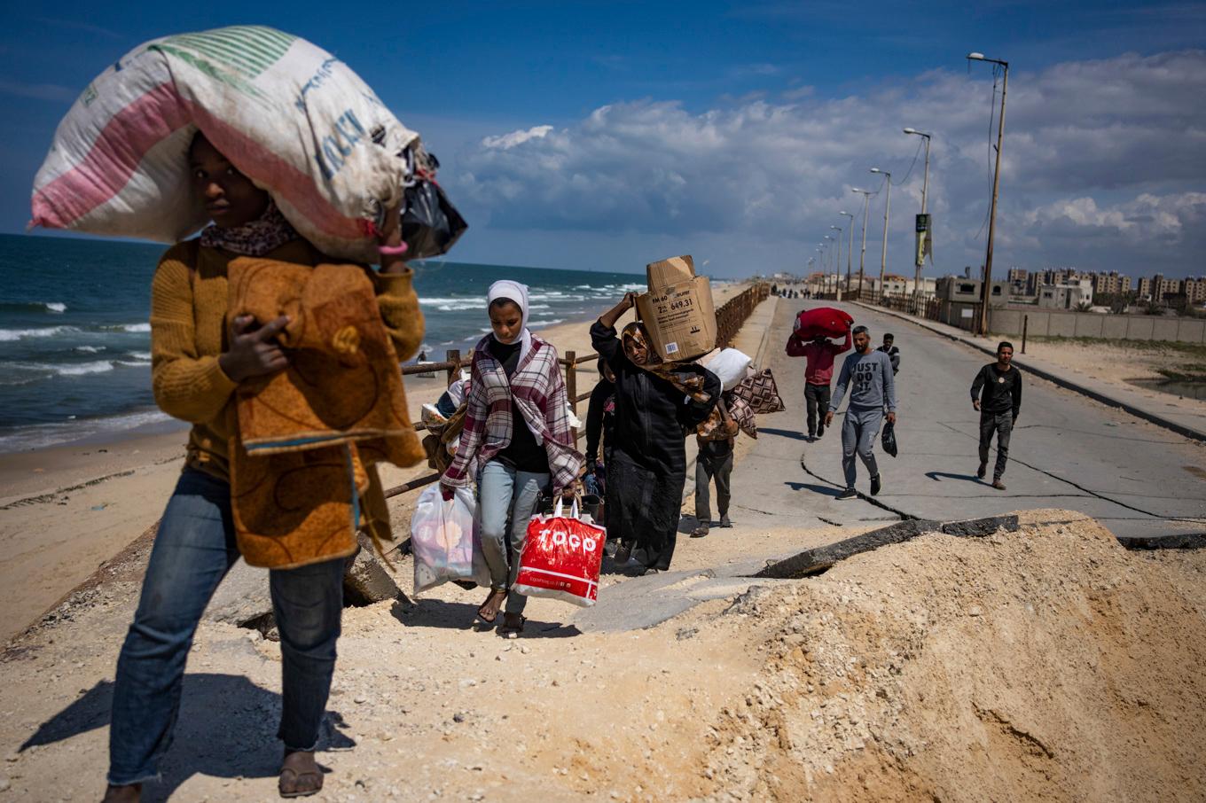 Hungersnöden är stor i Gaza, där ett stort antal människor tvingats lämna sina hem. Arkivbild. Foto: Fatima Shbair/AP/TT
