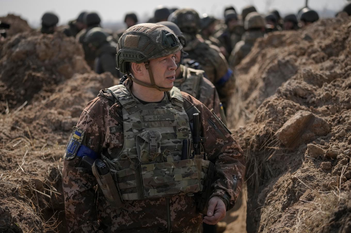 Generalen Oleksandr Syrskyj utsågs till Ukrainas arméchef i februari. Arkivbild. Foto: Vadim Ghirda/AP/TT