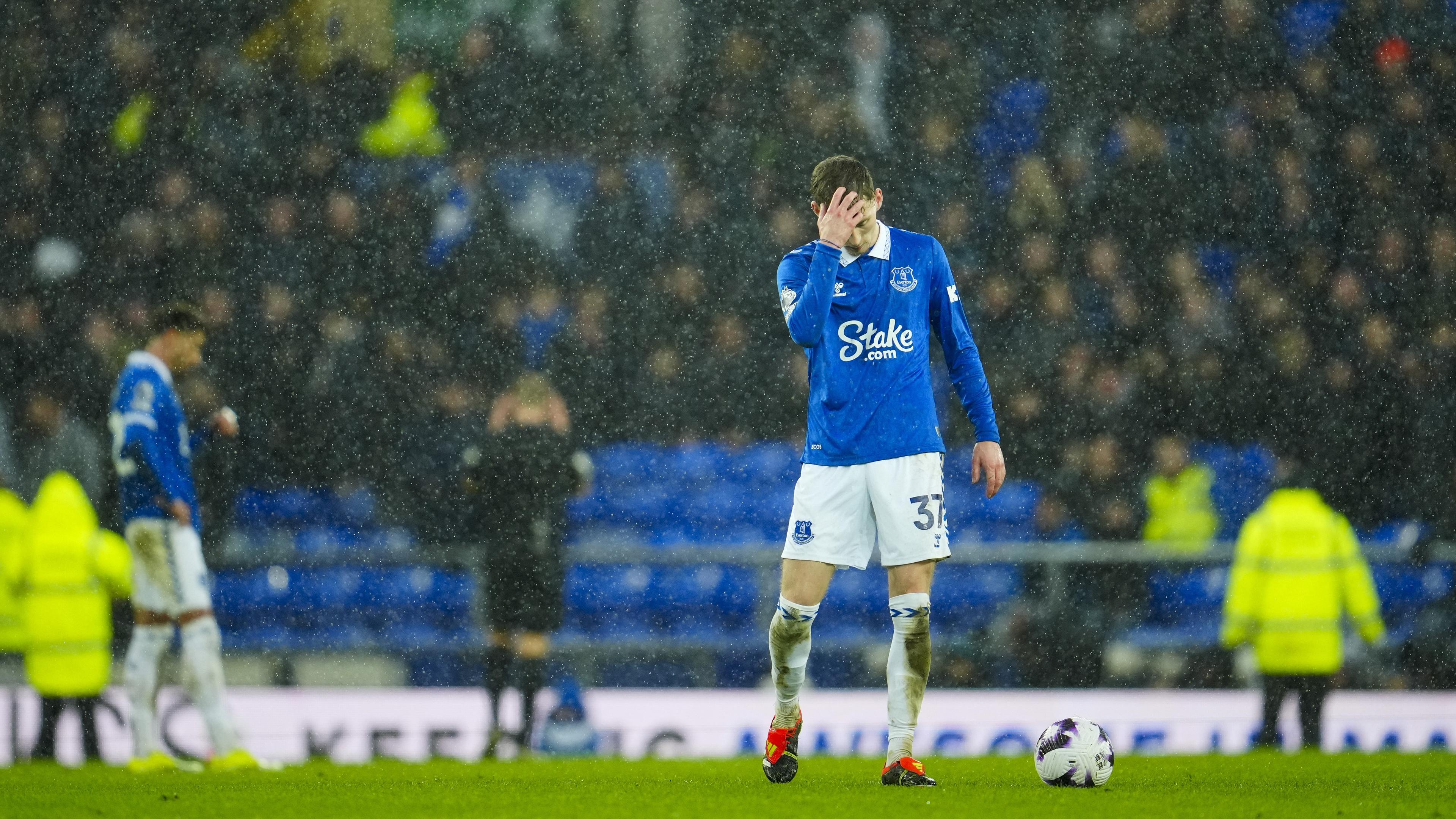 Everton riskerar nytt poängavdrag efter ny miljardförlust. Arkivbild. Foto: Jon Super/AP/TT