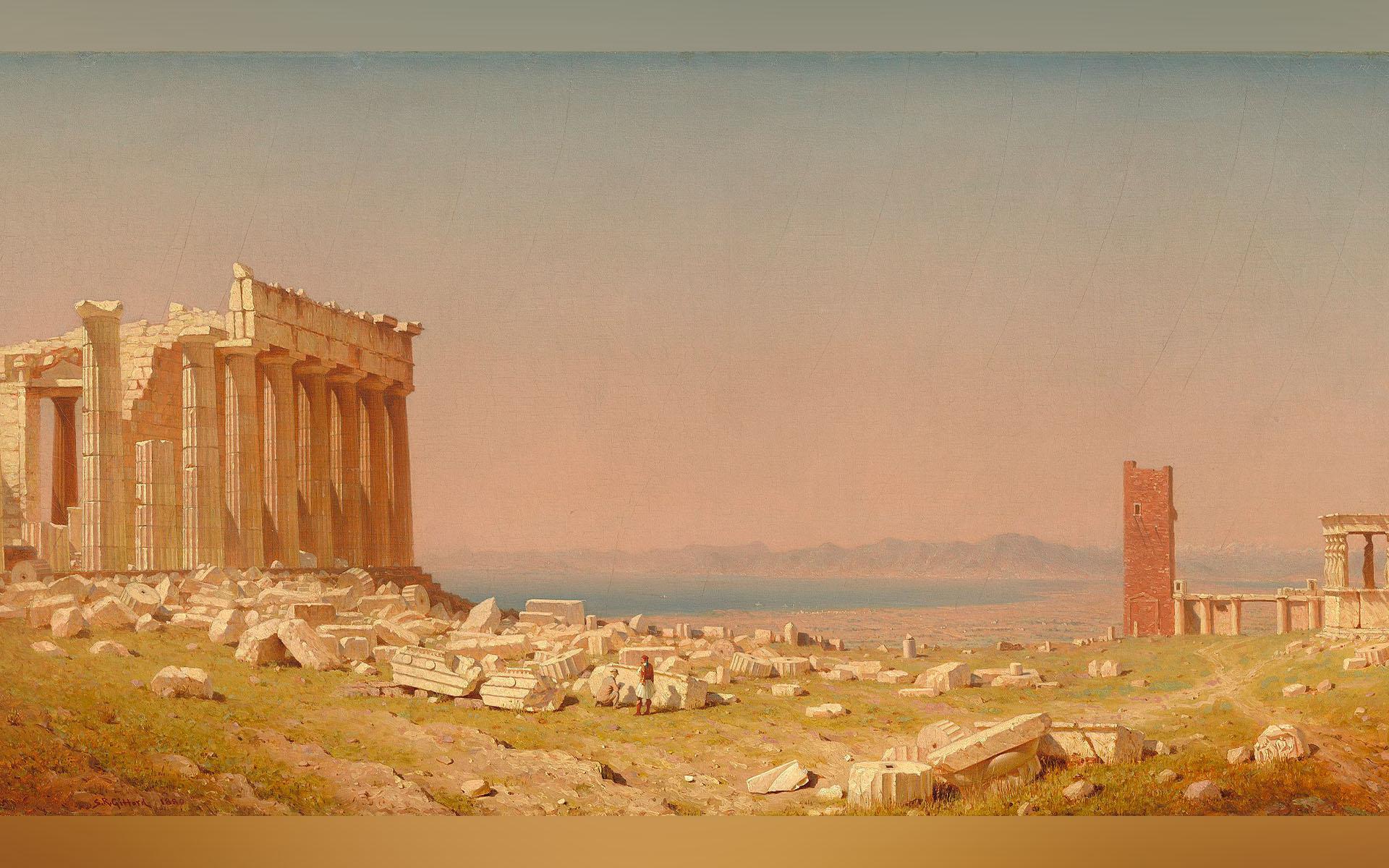 Klarheten i arkitekturen motsvaras av renheten i tanke och ord. Poesin är inte polemisk mot annat än fiender till poesin. Målning av Sanford Robinson Gifford (1823–1880). Foto: Public Domain