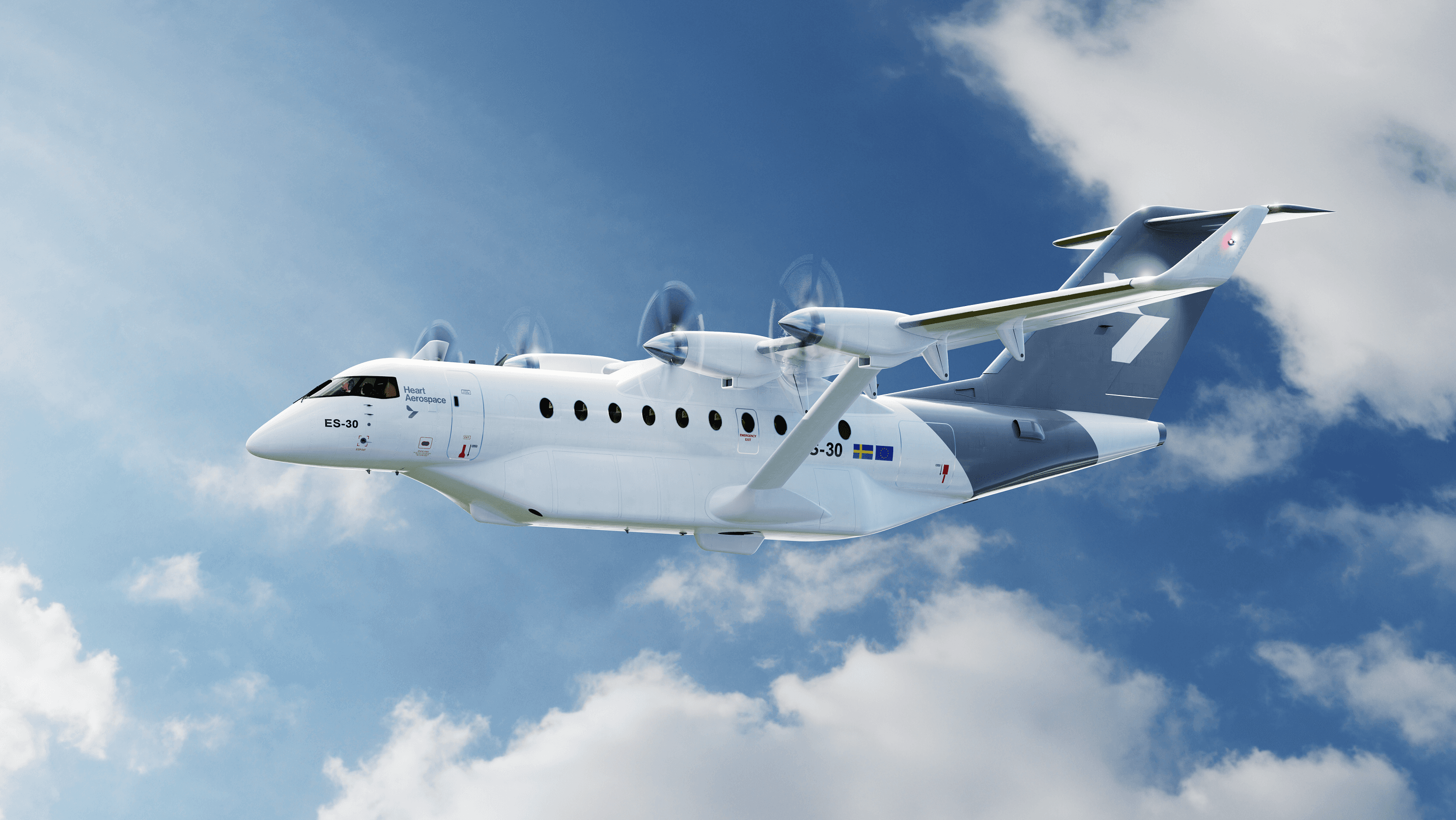 Heart Aerospace hoppas kunna bygga världens första kommersiella industri för elektrifierade flygplan, kanske i Halmstad. Foto: Heart Aerospace