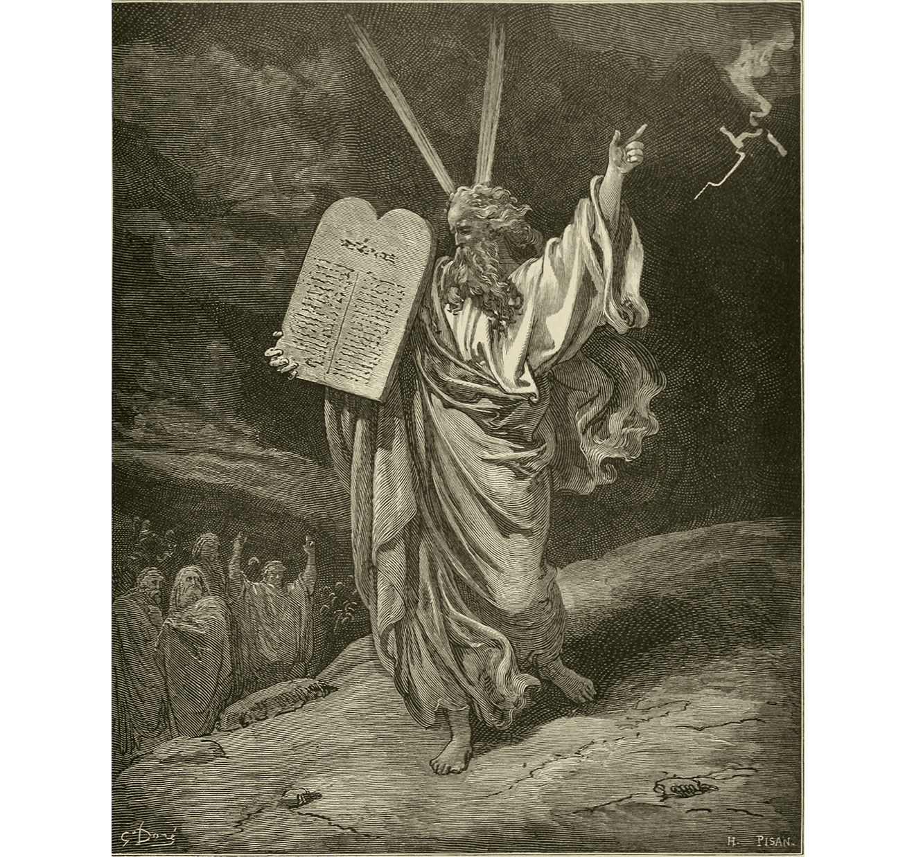 Arons bror Moses med lagens tavlor, som sedan Aron och hans söner fick ansvara för. Ett exempel på ansvarskultur som saknats inom svensk energipolitik.