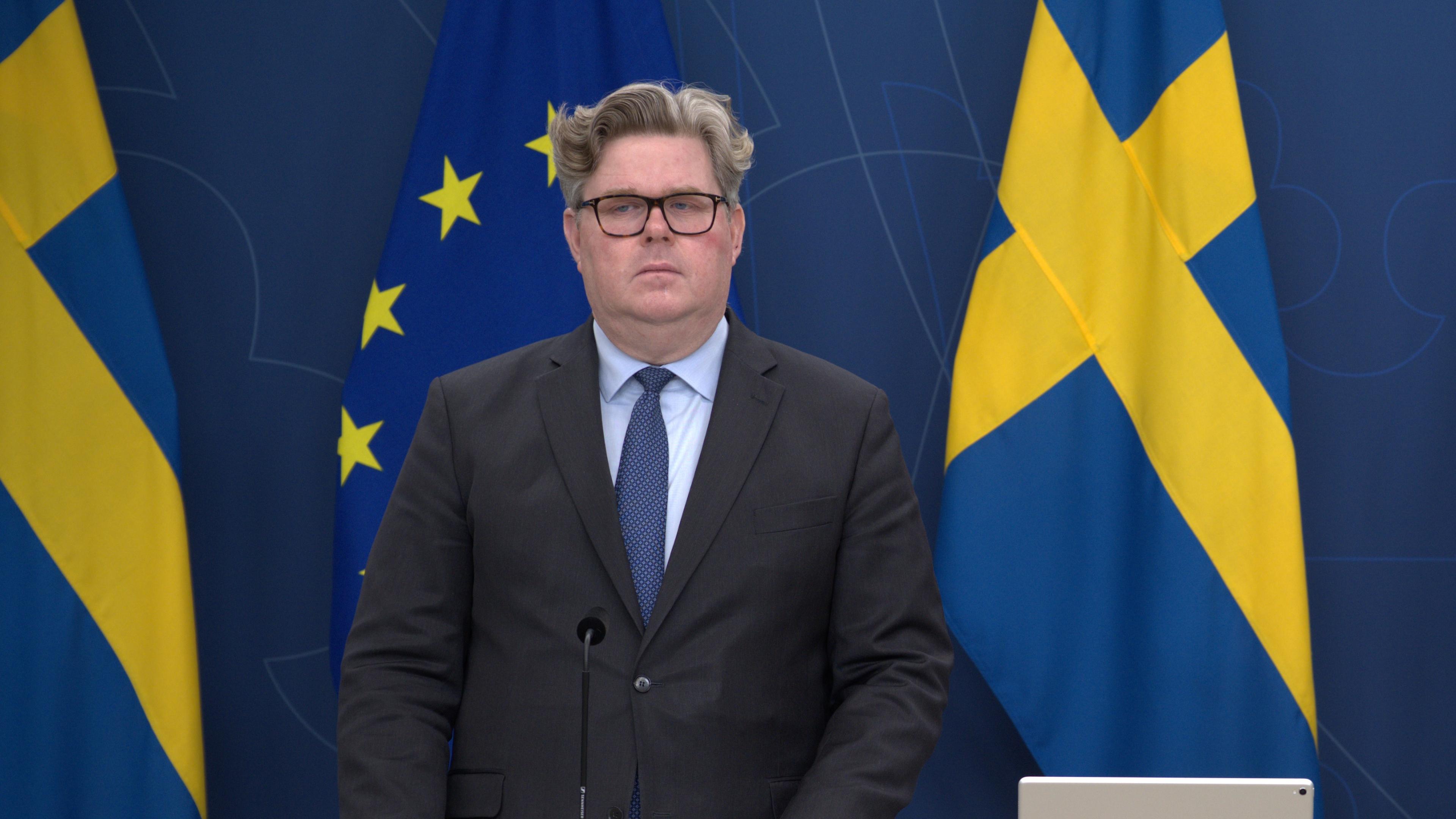 Justitieminister Gunnar Strömmer (M). Foto: Roger Sahlström
