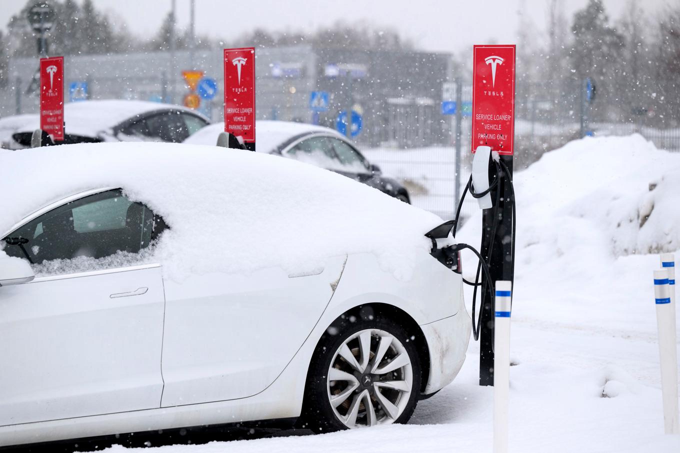 Det går trögt för Tesla. Arkivbild. Foto: Jessica Gow/TT