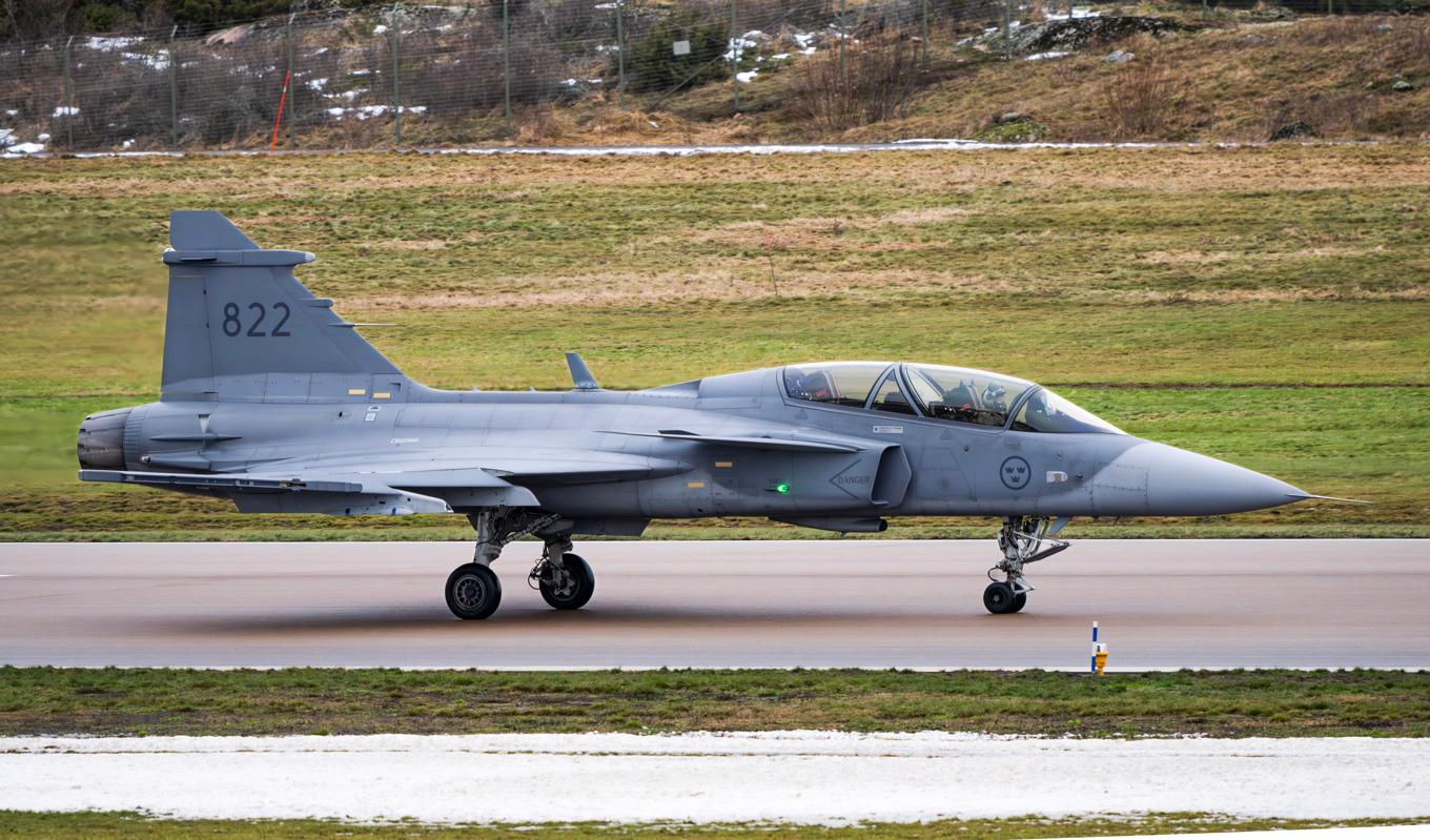 FMV beställer utrustning till Jas 39 Gripen-plan för 390 miljoner. Arkivbild. Foto: Jonas Ekströmer/TT