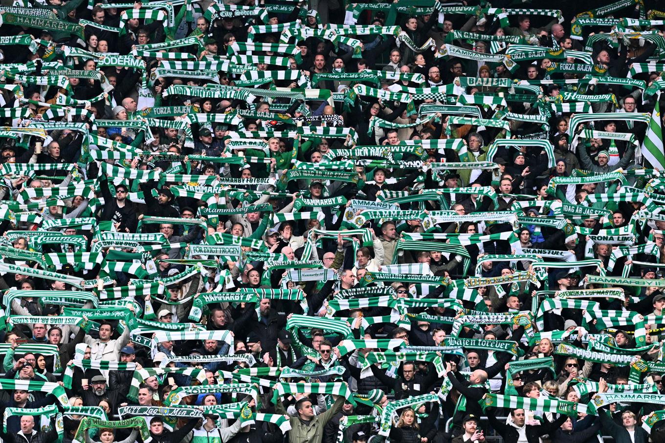 Hammarbys hemmapremiär drog nästan 30|000 åskådare. Arkivbild. Foto: Claudio Bresciani/TT