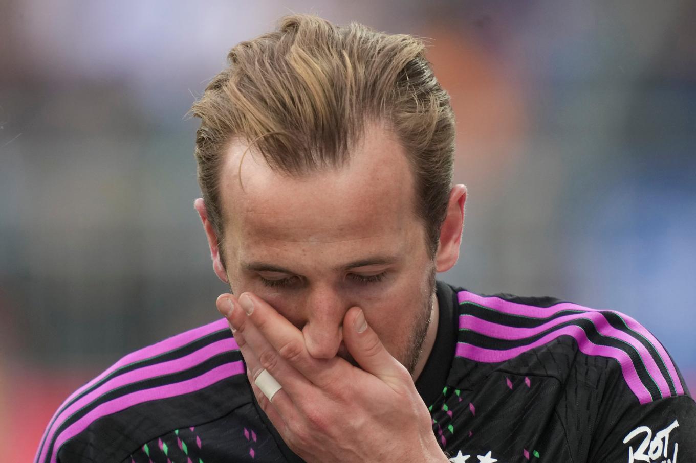 Fiaskot är nära för Harry Kane och Bayern München. Arkivbild. Foto: Michael Probst/AP/TT