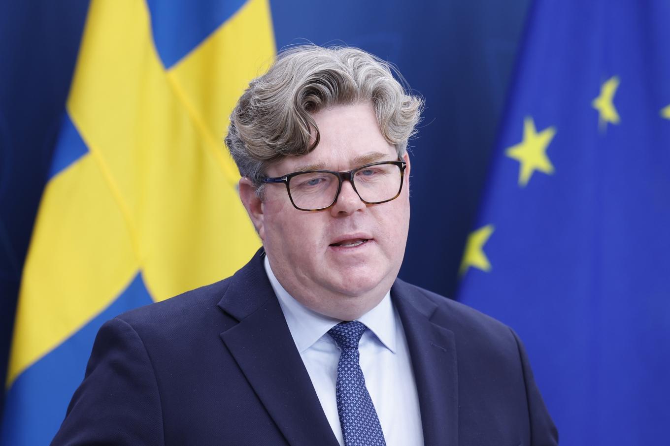 Justitieminister Gunnar Strömmer (M) har flera inplanerade möten med Säpo och polisen med anledning av Eurovision. Foto: Christine Olsson/TT