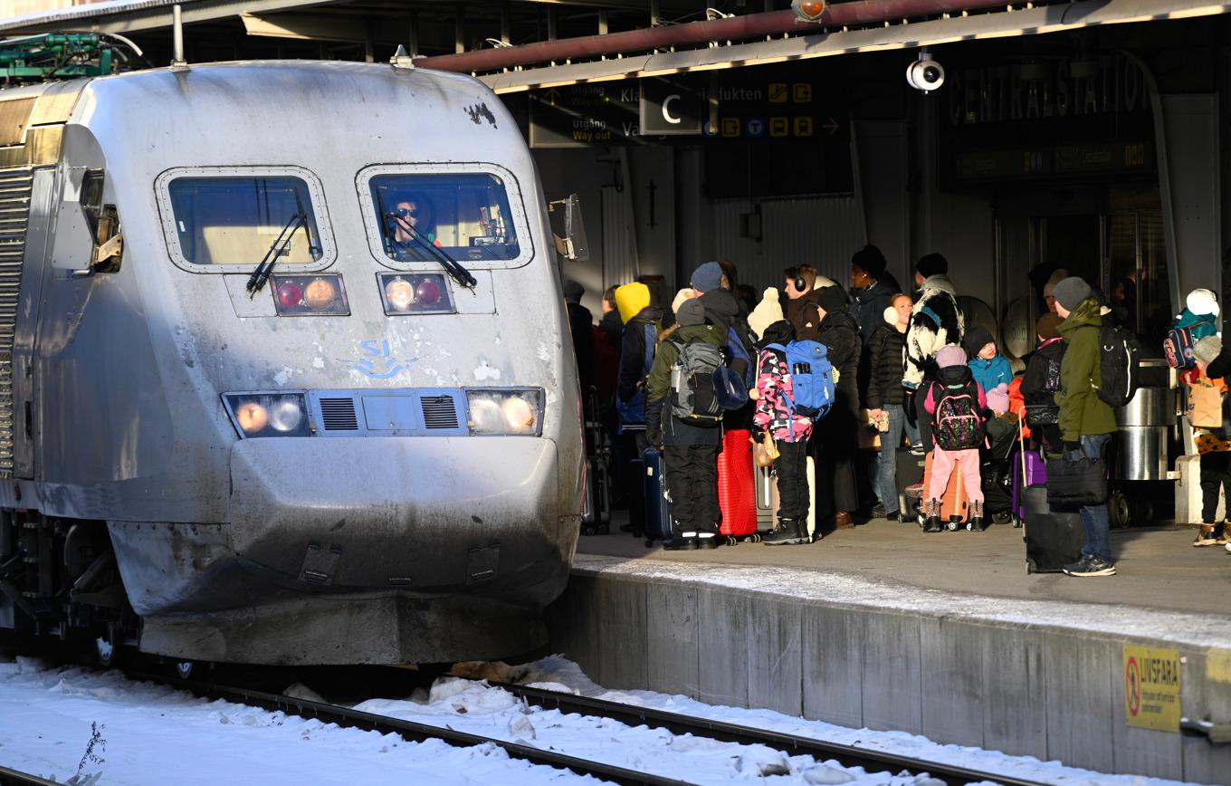 Många inställda SJ-avgångar i vintras. Arkivbild. Foto: Anders Wiklund/TT